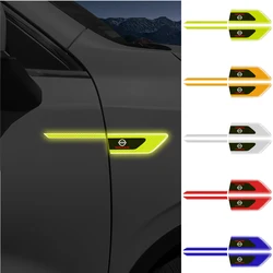 Car 3D Reflective Logo Auto Body Fender Safety Warning Sticker For Nissan Nismo Qashqai Juke Micra X-Trail Leaf Pulsar Teana GTR