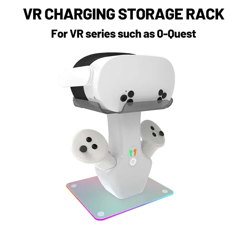 Meta Quest 3 VR Supporto di ricarica universale Supporto di ricarica per controller Meta Quest 3 con luce LED
