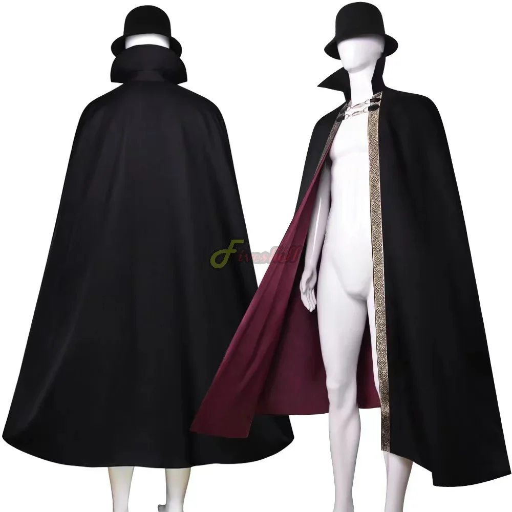 

2025 Adults Halloween Cloak Cape Medieval Costume Devil Witch Wizard Vampire Baron Cosplay Carnival Party Performance Costume