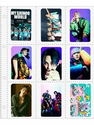 Tarjetas redondas pequeñas de doble cara, tarjetas fotográficas de 8,6x5,4 cm, SHINEE Lee tae-min Onew Kim Jonghyun Key, min Ho Choi, Cui Minhao, 8 unidades por juego