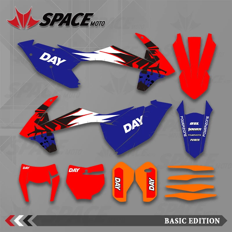 

SPACE MOTO для KTM 16-18SXF 17-19EXC графический фон наклейки наклейки мотоцикл