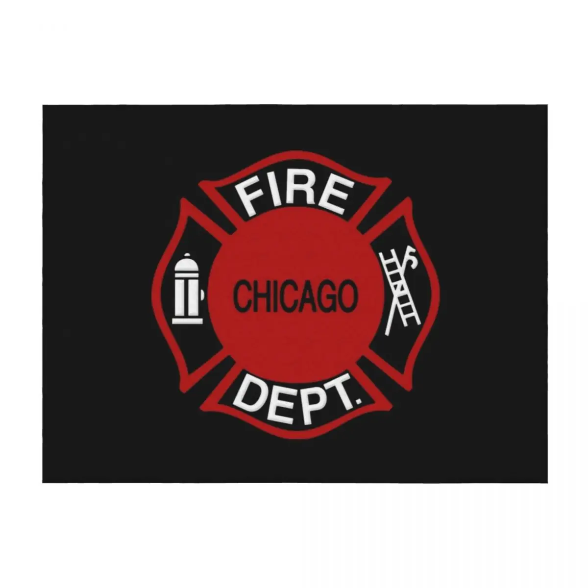 بطانية رمي قسم إطفاء شيكاغو من CFD، لحاف ثقيل، زينة عيد الميلاد، بطانيات لحاف أريكة #1