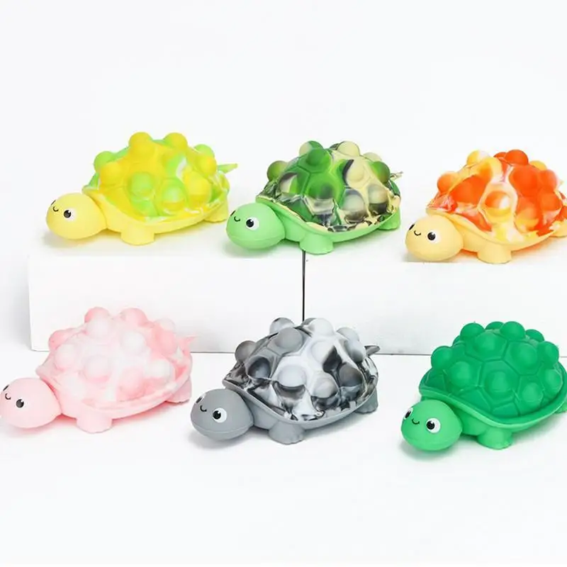 

Pop Toy 3D Stylish Lovely Turtle Pinch Ball Silicone Push Its Bubble Balls Pop Ball Anti-Stress Vent Toys For Kids Adults Gifts