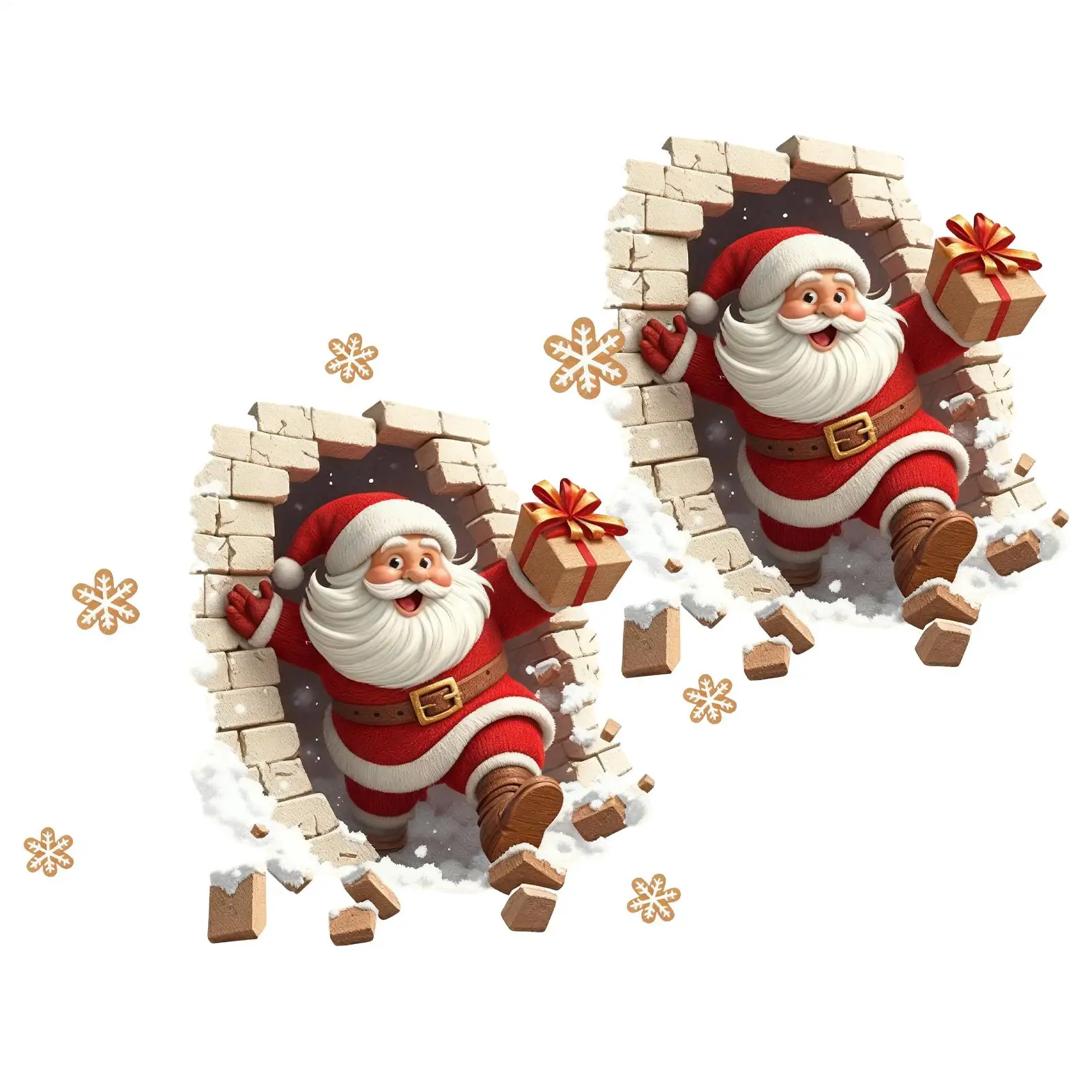 Weihnachtsmann-Wandaufkleber, selbstklebender Vinyl-Aufkleber, Weihnachtsdekoration, DIY, Wohnzimmer, Schlafzimmer, Fenster, Glasabdeckung, Kratzer