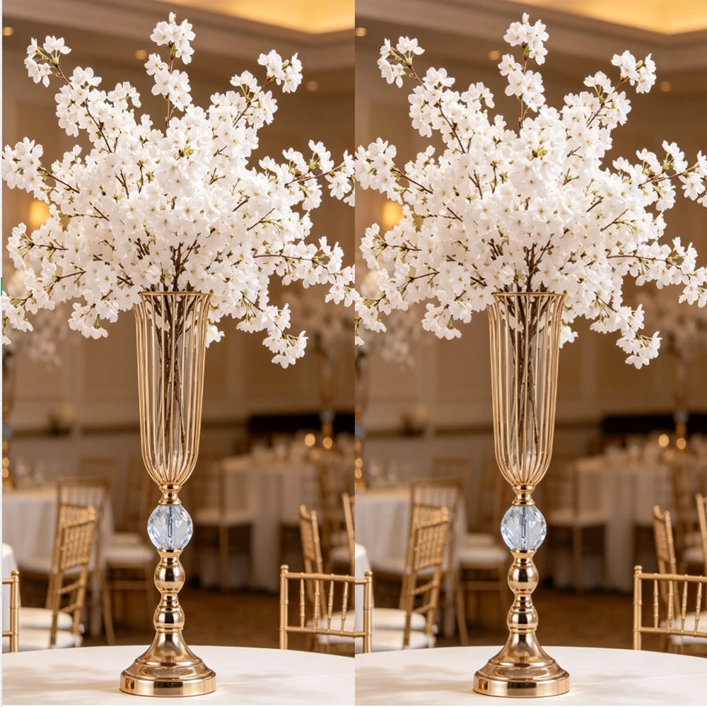 6/10pcs 50-100cm  Iron Art Table Flower Stand Flower Arrangement Wedding Styling Setup Fashion Stage Guide Flower Shelf  Table D