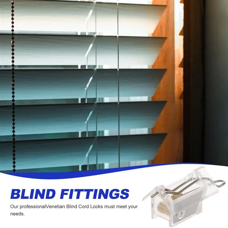 4pcs Venetian Blind Cord Locks Professional Window Blinds Components Install Parts Curtain Rod Hardware Curtain Accessories