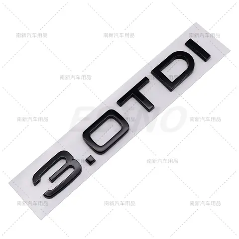 3D 1.6 1.9 2.0 3.0 4.0 TDI Bilbagage ABS-emblem Baklucka Skärmdörr Självhäftande emblem för Audi A4 A5 A6 A7 A8 Q3 Q5 Q7 10 best sales 1.6 TDI - №2