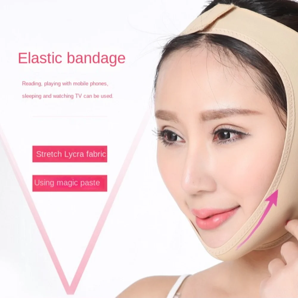 New Cheek Lift Face V Shaper Reduce Double Chin Face Slimming Lifting Firming Mask Shaping Breathable Fasicl Elastic Bandage