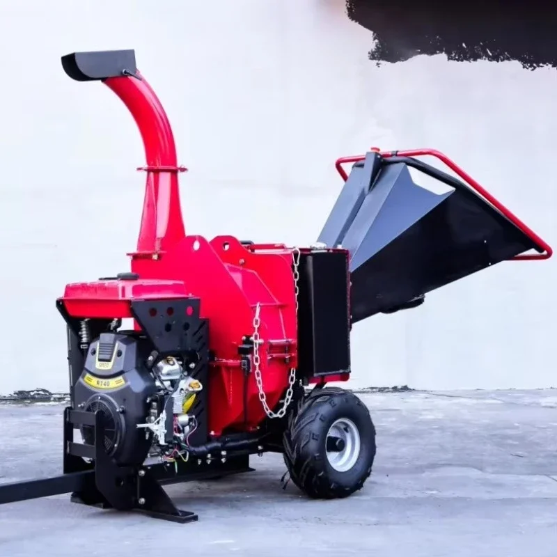Commercial 27hp Engine Tree Crusher Powerful Hydraulic Wood Chipper