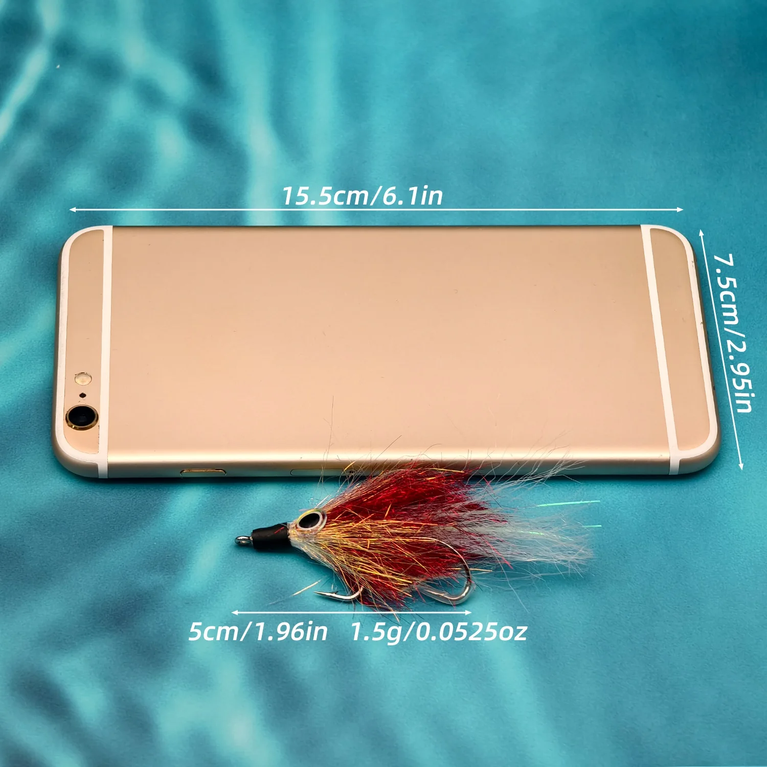 ANFS 5개입 수제 대형 스트리머 플라이 - 벨트 루어 트레발리, 퍼치, 송어 바다 낚시 인조 미끼에 적합