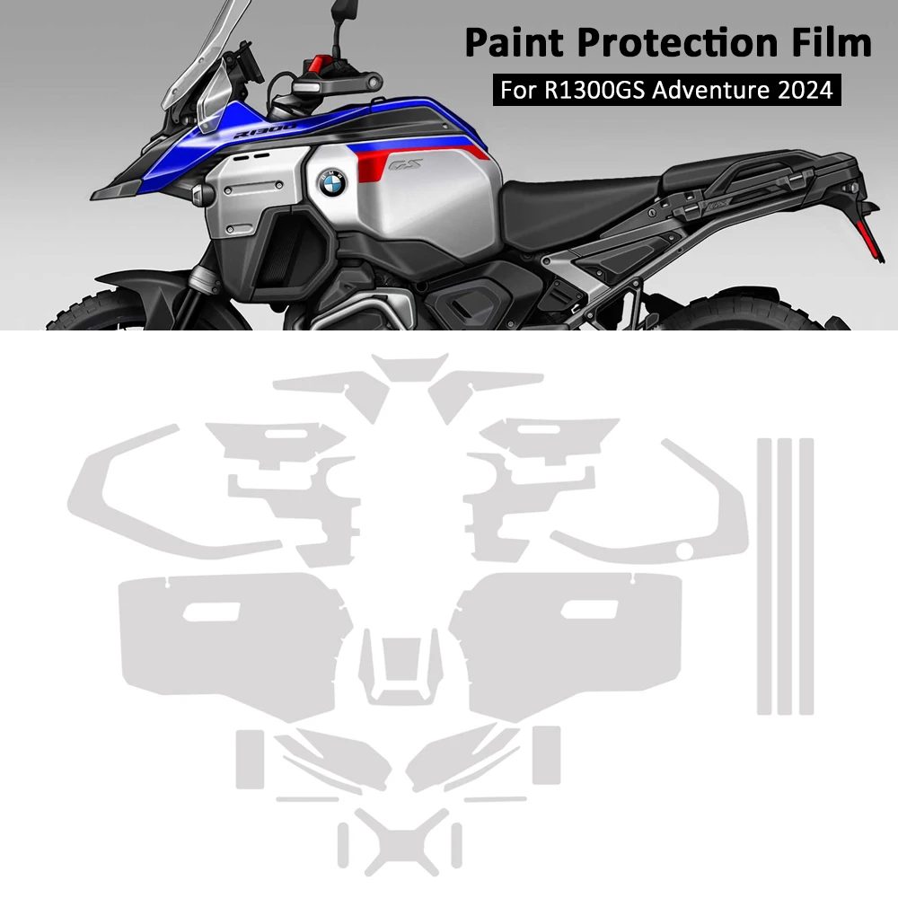 New R1300GS Adventure PPF Motorcycle For BMW R 1300 GS ADV 2024 Complete Paint Protection Film Real Material TPU Anti-scratch