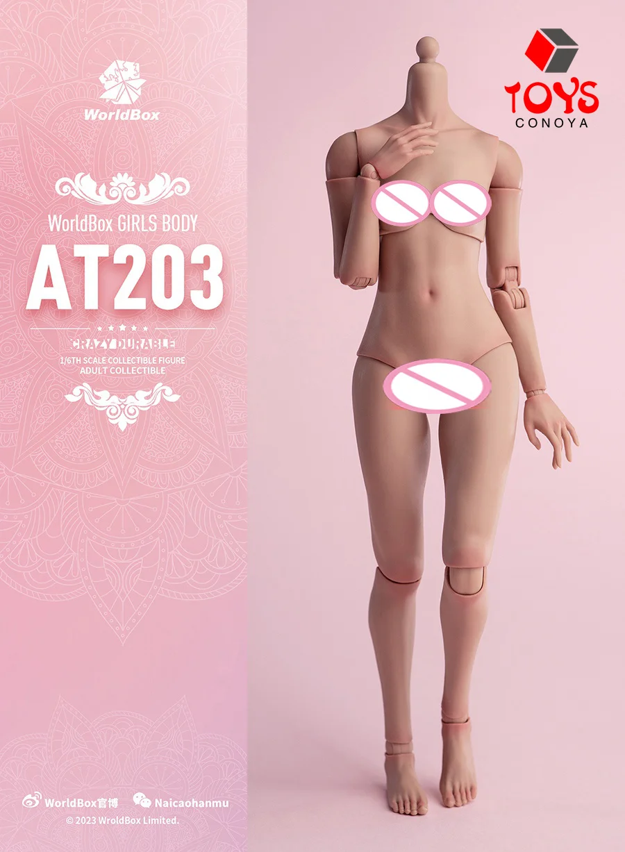 Worldbox AT203 1/6 Girl Super Flexible Joint Body 12'' Pale/Light