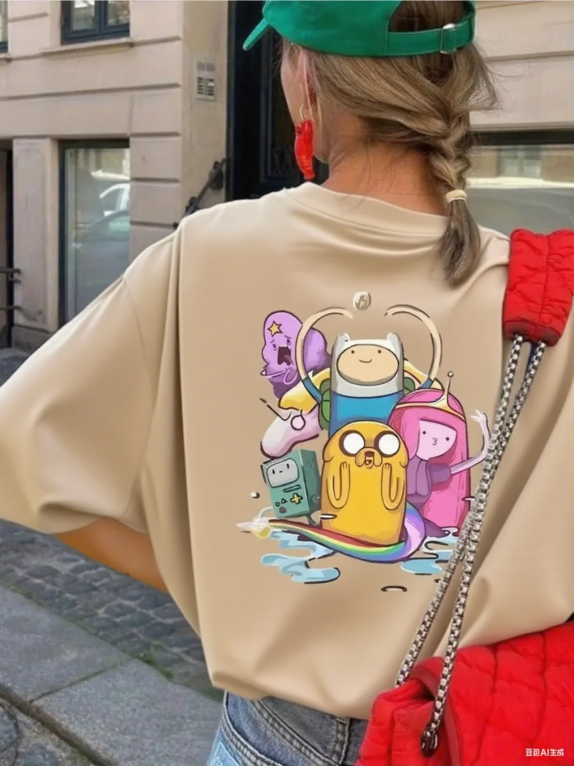 

Fun Adventure Time Cartoon Characters Graphic on Pure Cotton T - Shirt Ideal for Casual Outfits Print New Arrival Tee S-4XL