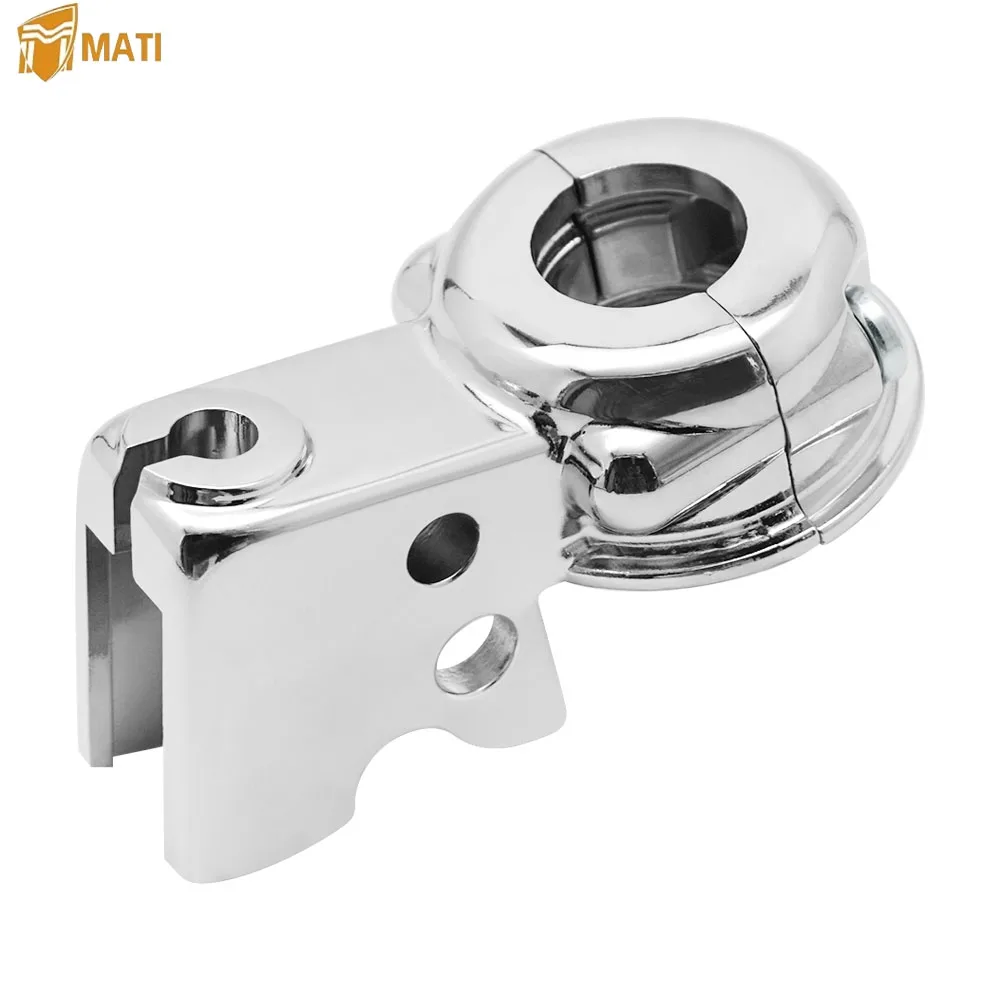 M MATI Clutch Lever Perch Mount Bracket Chrome for Harley Davidson Sportster 883 1200 Softail Dyna