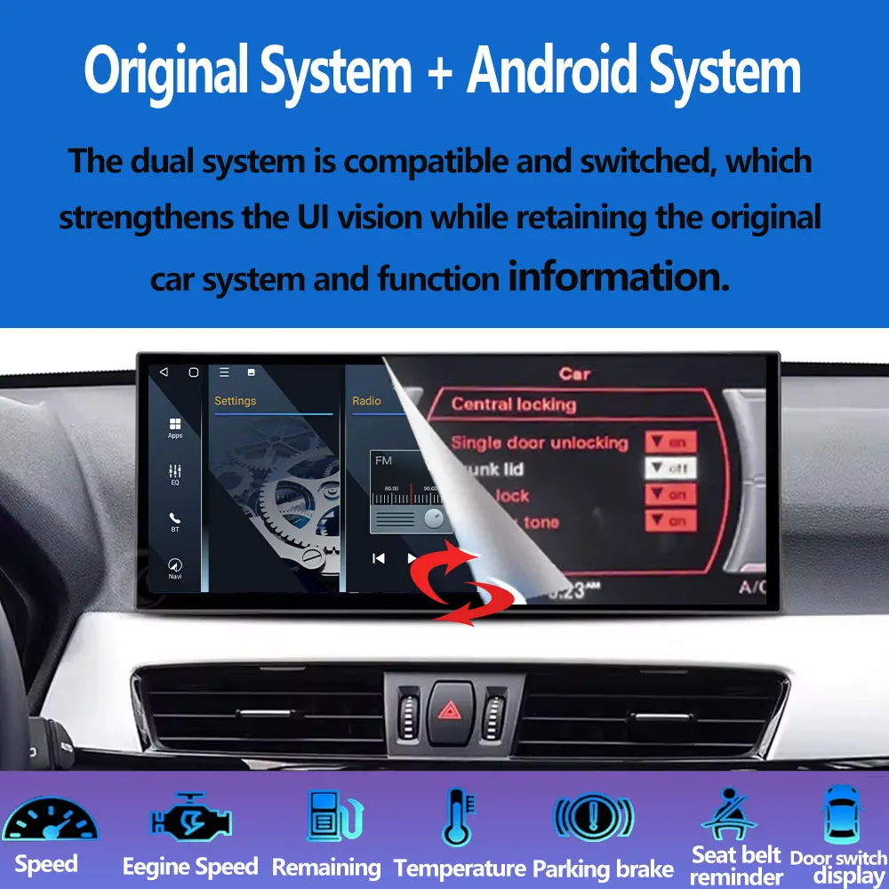 10.25 ''Voor BMW 5 Serie F10 F11 2011-2017 CIC/NBT Systeem Android OS Draadloze Carplay Autoradio multimedia BT GPS 4G WiFi DSP