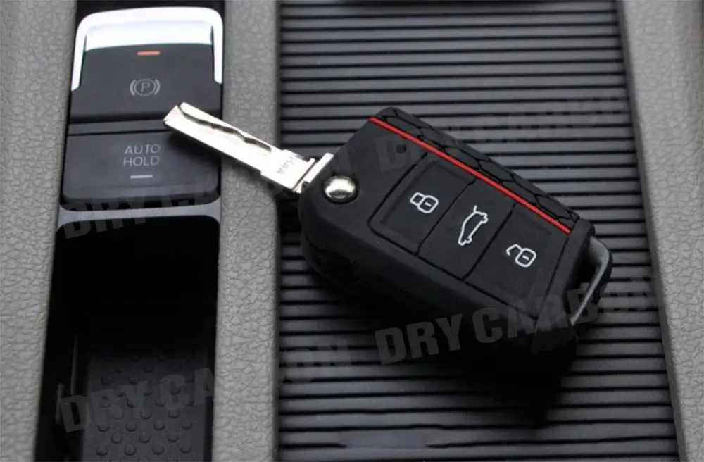 Remote 3 Buttons Car Key Case Cover for Volkswagen VW Golf 7 MK7 Key Protector Car Accessories