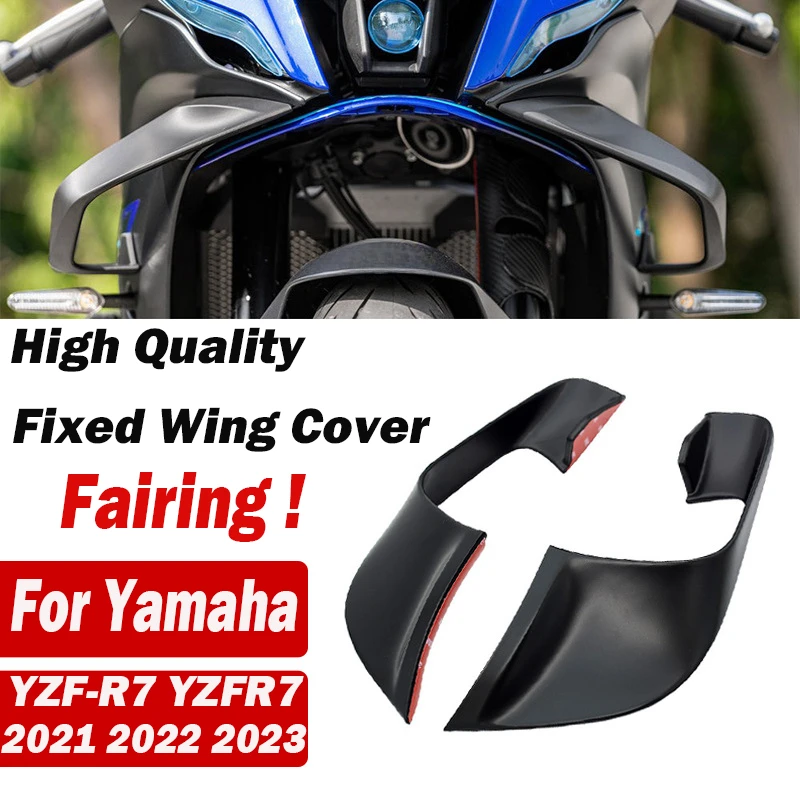 For Yamaha YZF-R7 YZFR7 2021 2022 2023 Motorcycle Fixed Wing Cover Fixed Wing Fairing Wing Breaking Wind Wings