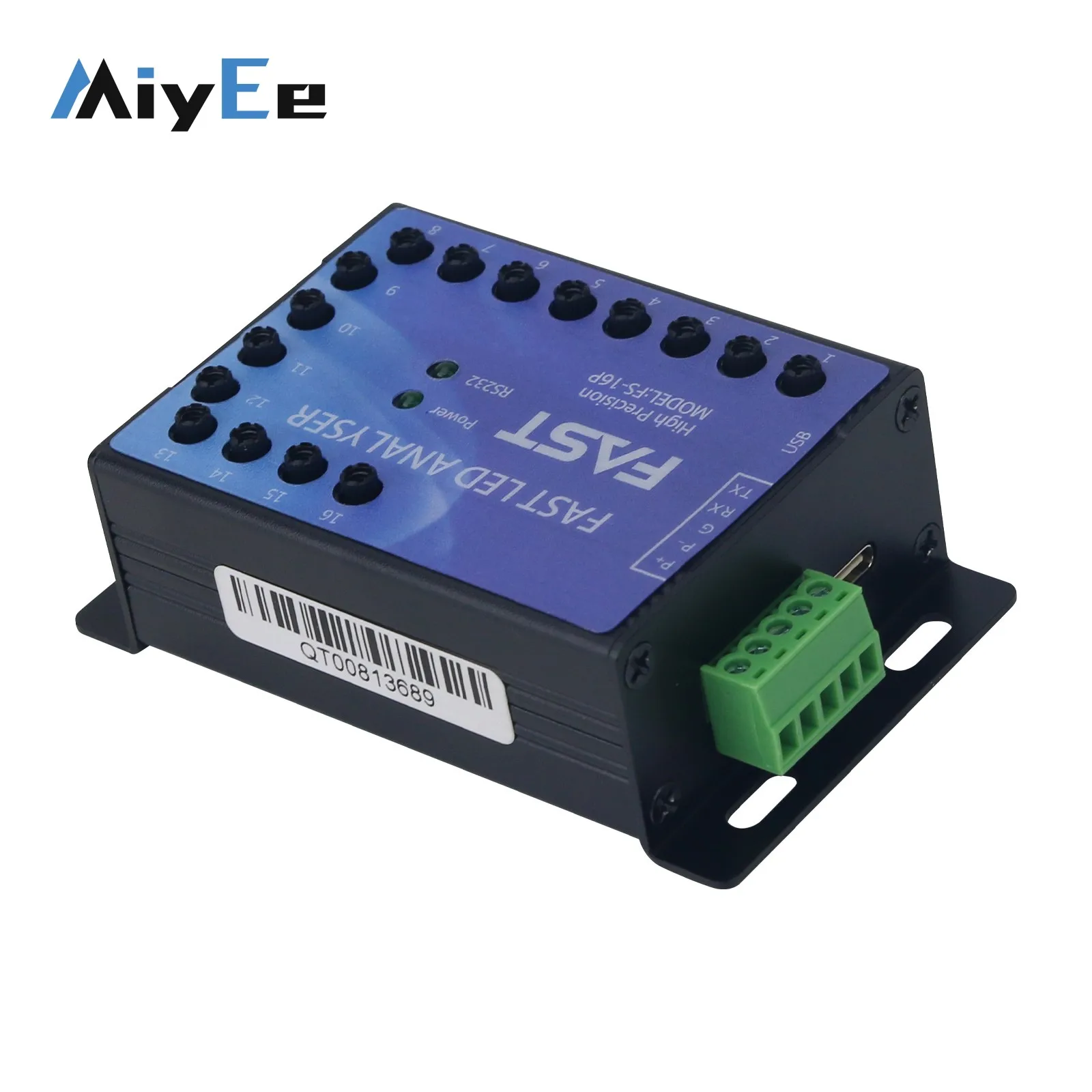 16-Channel High Precision Calibration Fast LED Analyzer HSI/RGB/XY Chroma/Main Wavelength LED Tester