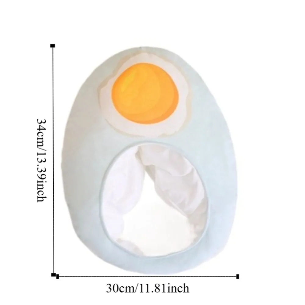غطاء رأس بيضة البط القطيفة المتين، غطاء رأس قطيفة مضحك وفريد من نوعه، غطاء رأس كرتوني ناعم ومريح للحفلات التنكرية #6