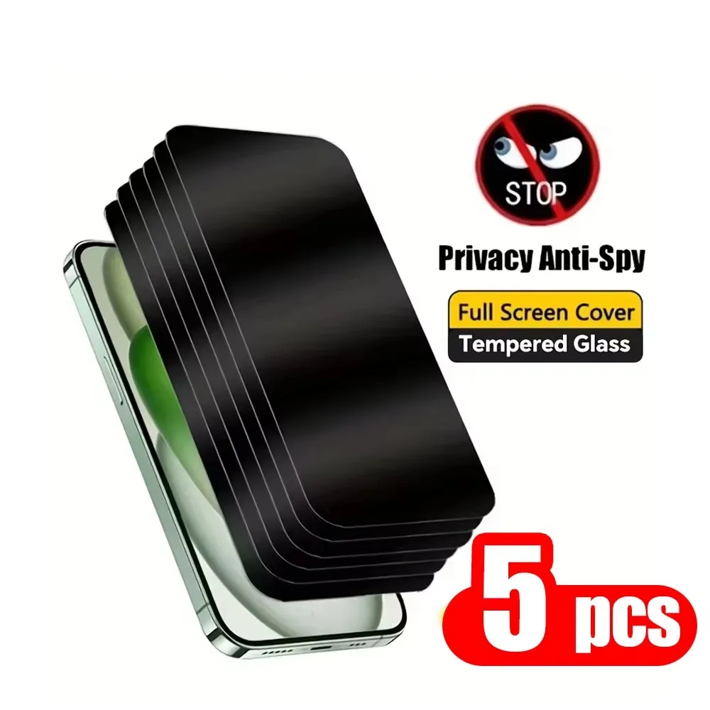 1-5 PCS For Iphone 18 17 Pro Max 16 15 14 Puls 16 15 14 13 Pro Instant Fit Privacy Protection Dust-Proof Screen Protectors Film