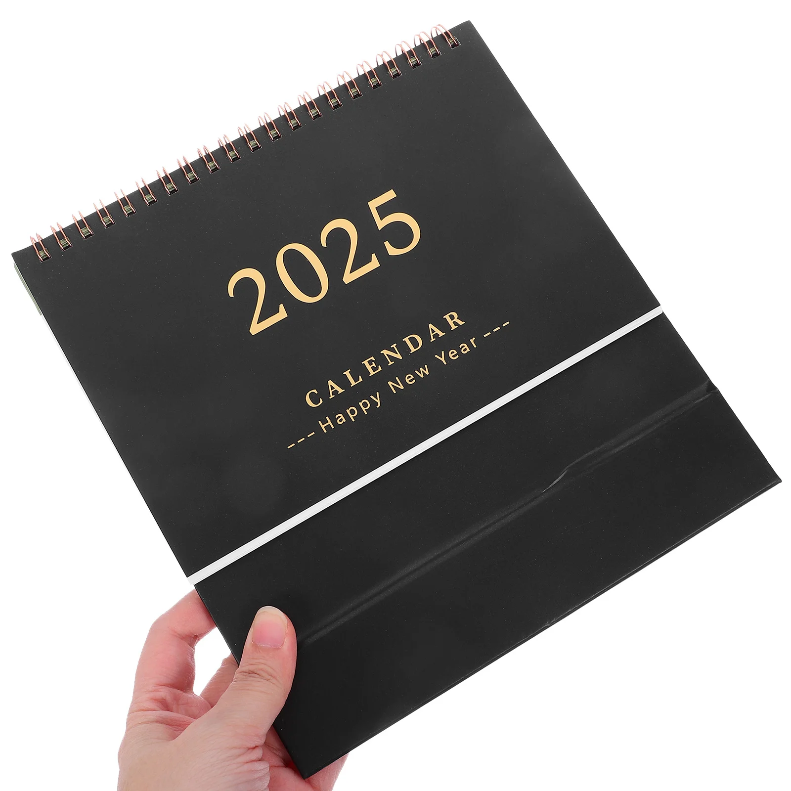 سطح مكتب صغير 2024-2025، تقويم مكتبي قابل للطي مع سلك مزدوج ملزم ومنظم سطح الطاولة الأسبوعي للمكتب