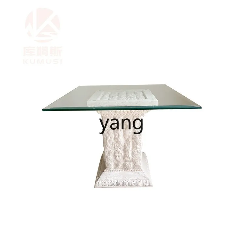 

LTT natural travertine coffee table modern simple square tea table light luxury marble