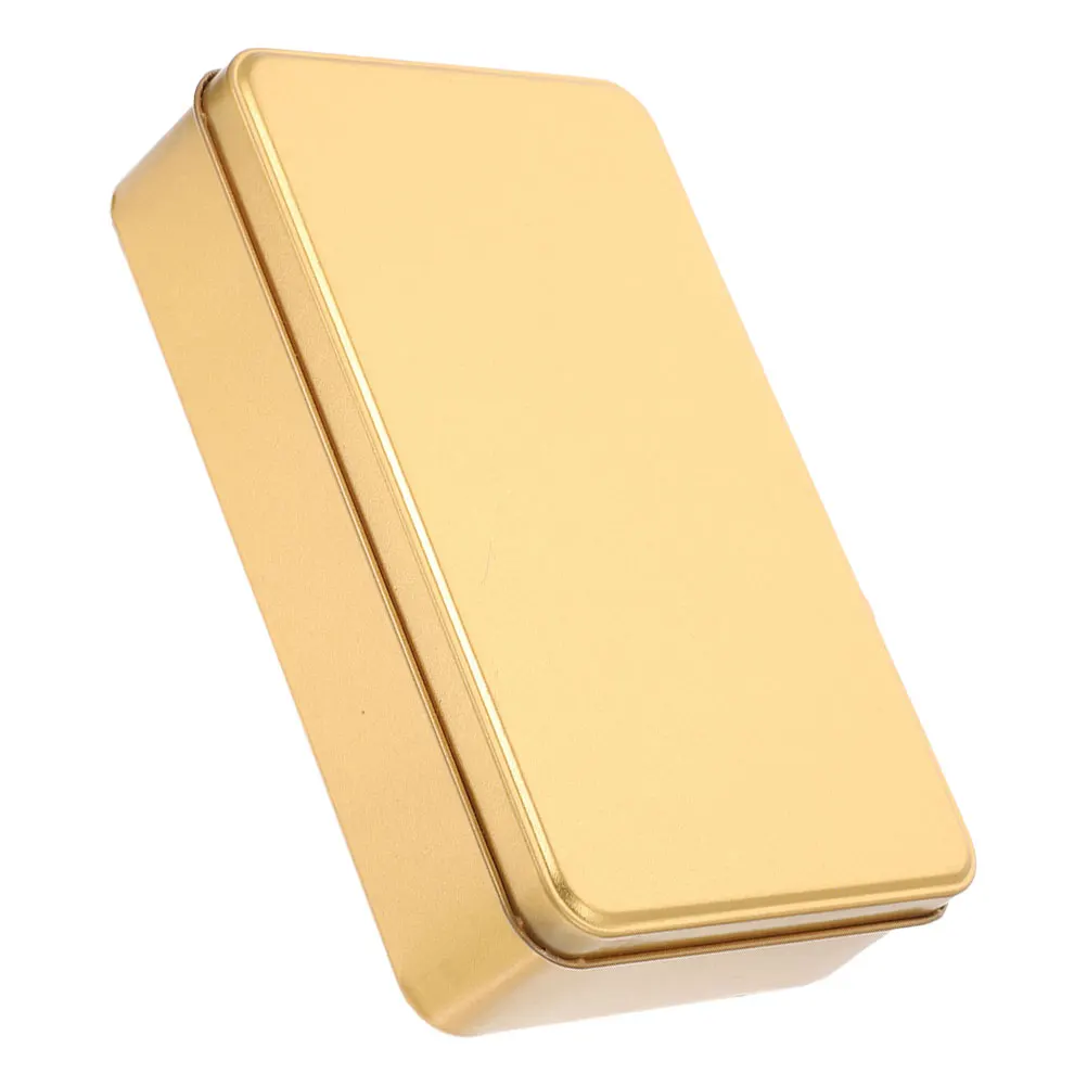 

Metal Storage Box Tinplate Container Rectangular Candy Sweets Packaging Holiday Gift Wedding Favor Small Cookie Tin Storage Box
