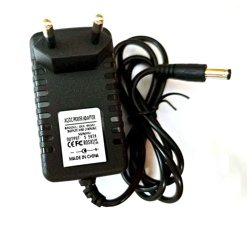 

DC 5.5V 2A 4A Power Adapter Fan LED Desk Lamp Mobile Hard Disk Radio Monitor Drying Box Universal UK Plug AU Plug 5.5*2.1mm