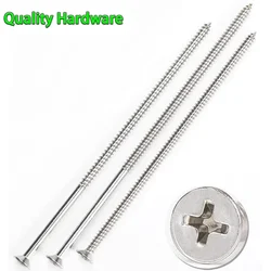 Wood Long Screw 304 Stainless Steel Flat Head Extended Self Tapping Screw Switch Socket Panel Countersunk M4 M5