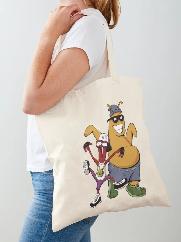 Toejam and Earl Tote Bag حقيبة تسوق حمل الحقائب الجمالية حمل الحقائب أكياس القماش حقيبة كبيرة