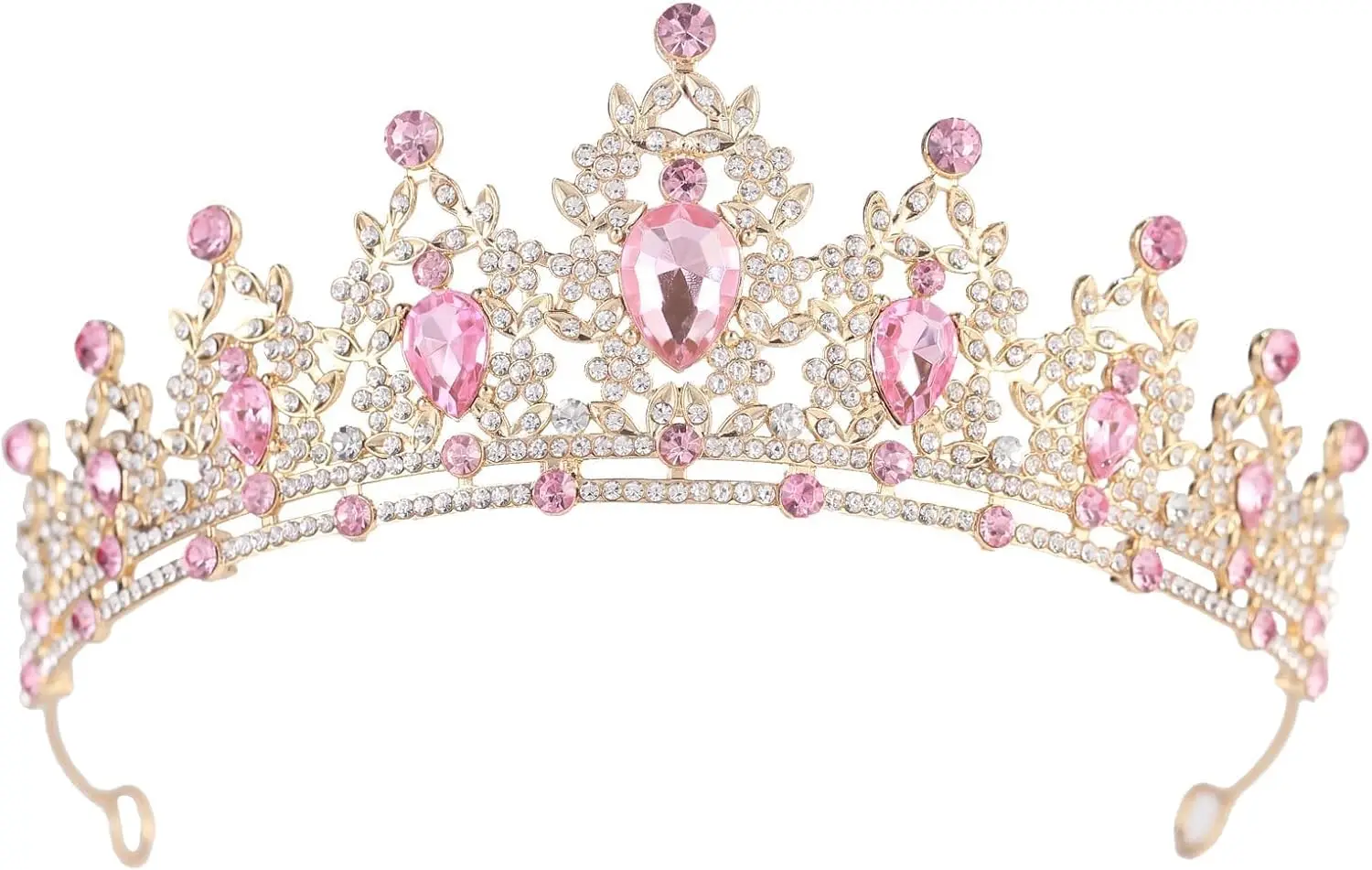 

Crystal Crown Tiara for Women - Rhinestone Headband for Princess, Bride, Wedding, Birthday