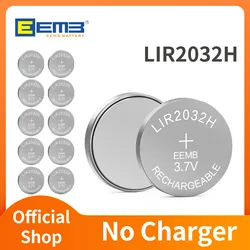 EEMB LIR2032 high capacity button Battery rechargeable lithium battery  with charger(optional) LIR2032H 3.7V 70mAh for car keys