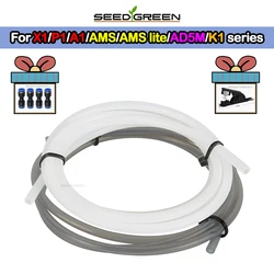 PTFE Tube for Bambu Lab P1P/P2S AMS A1 mini PTFE Tube Teflonto Pipe Bowden Extruder 1.75mm ID2.5mm OD4mm Bambulab Filament Part