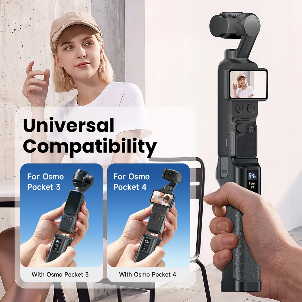7000mAh Battery For DJI Osmo Pocket 3 For DJI Osmo Pocket 4 / 4P Fast Charging Battery,Smart Digital Touchscreen Display