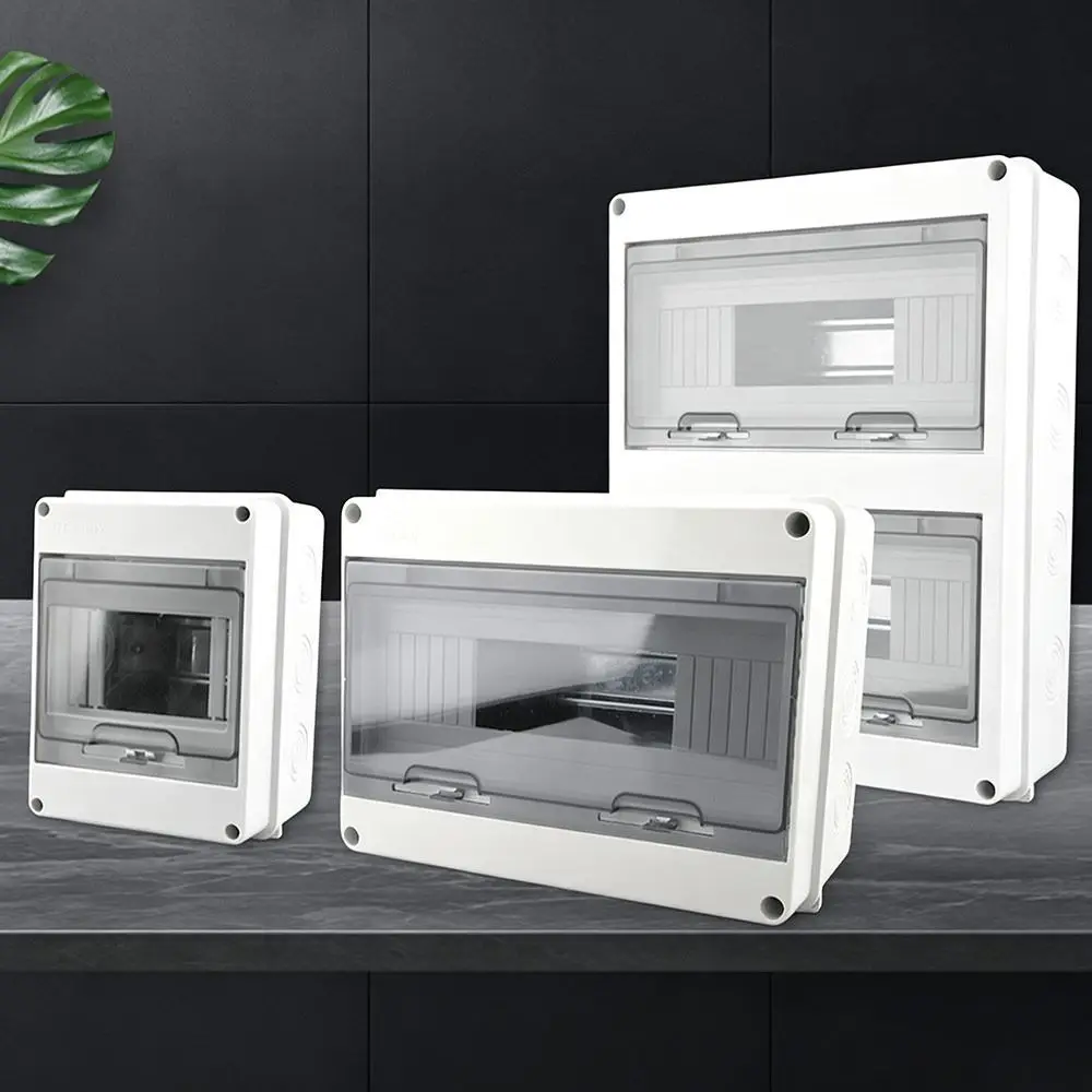 2/3/5/6/8/WAY Electrical Distribution Box HT Series Waterproof Junction Box Transparent Hinged Cover Sealing Gasket