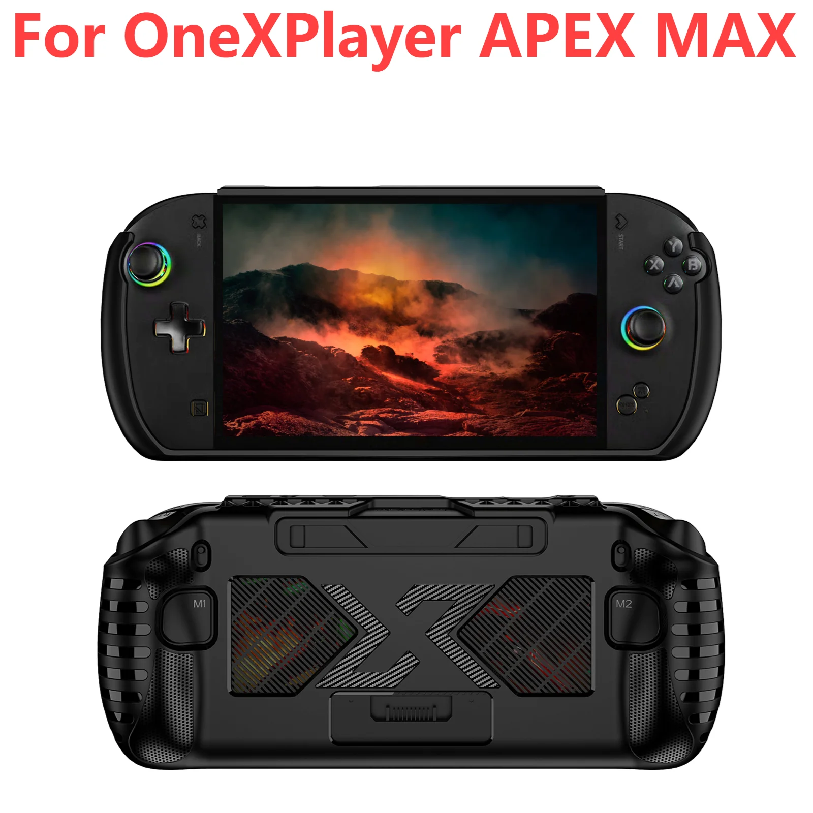 

Чехол из ТПУ для OneXPlayer APEX MAX, противоскользящий, с эргономичной ручкой, защитный чехол для игровой консоли, противоударные защитные аксессуары