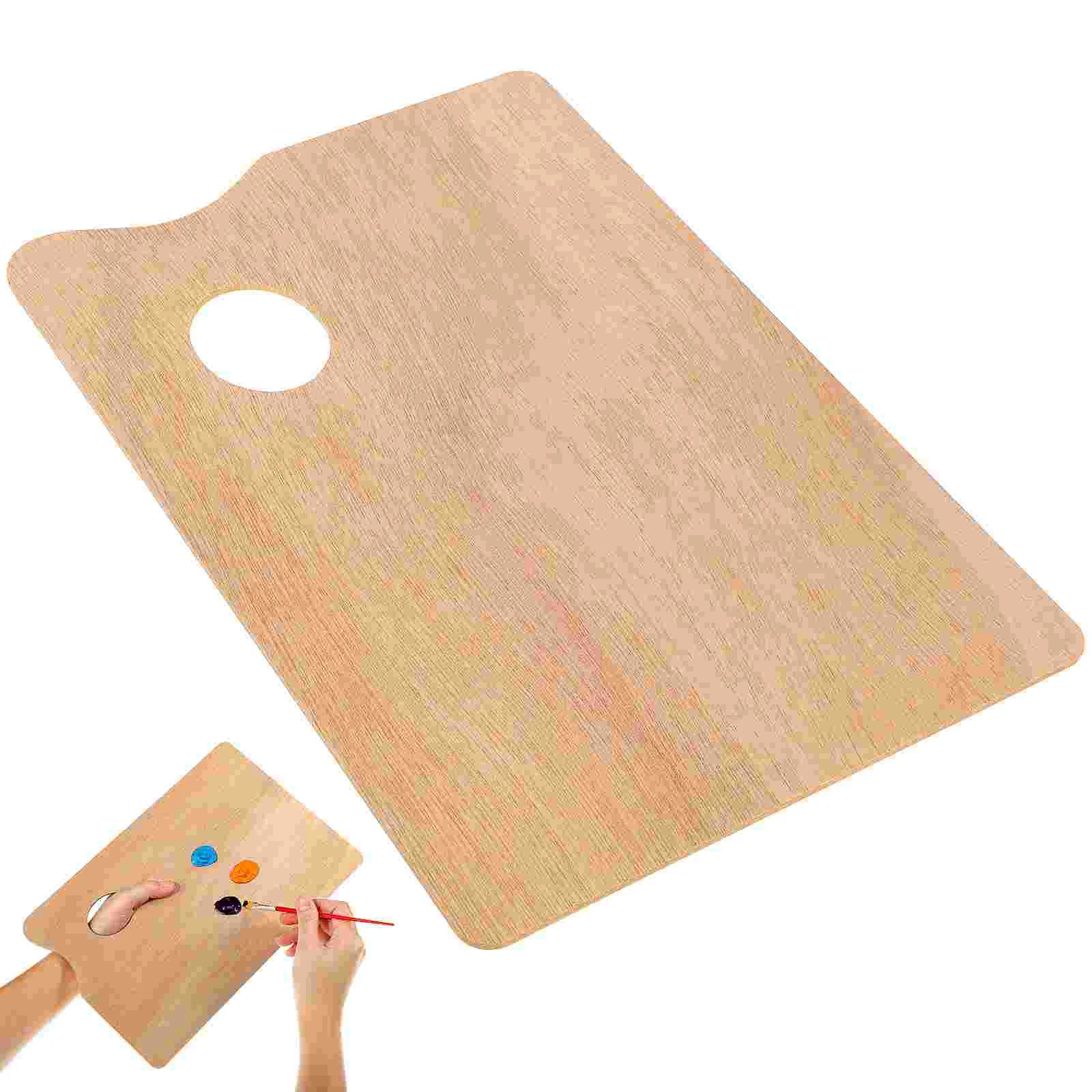 Paint Palette for Artists Pallet Painting Molbert Palіtra Oil Paints Porcelain Pallets Wood Supplies Wooden