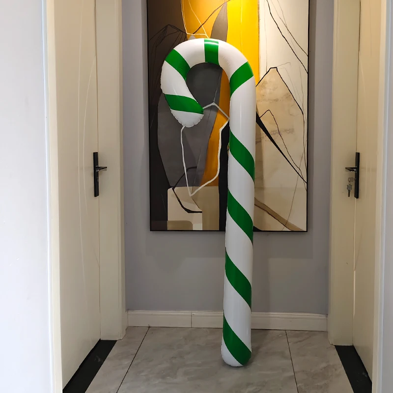 1PC Umfang 180cm Landung 170cm Aufblasbare Weihnachten Stöcke Dekorationen Lollipop Ballon Party Bar Atmosphäre Requisiten Ornamente – Detail 10