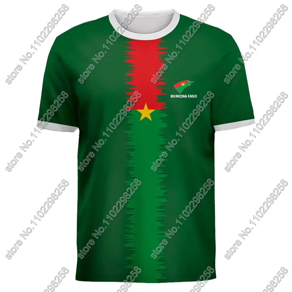 Burkina Faso National Jersey team Fans 2024 T Shirts 3D Print Mens Shorts Running Streetwear Casual Training Suit Clothe