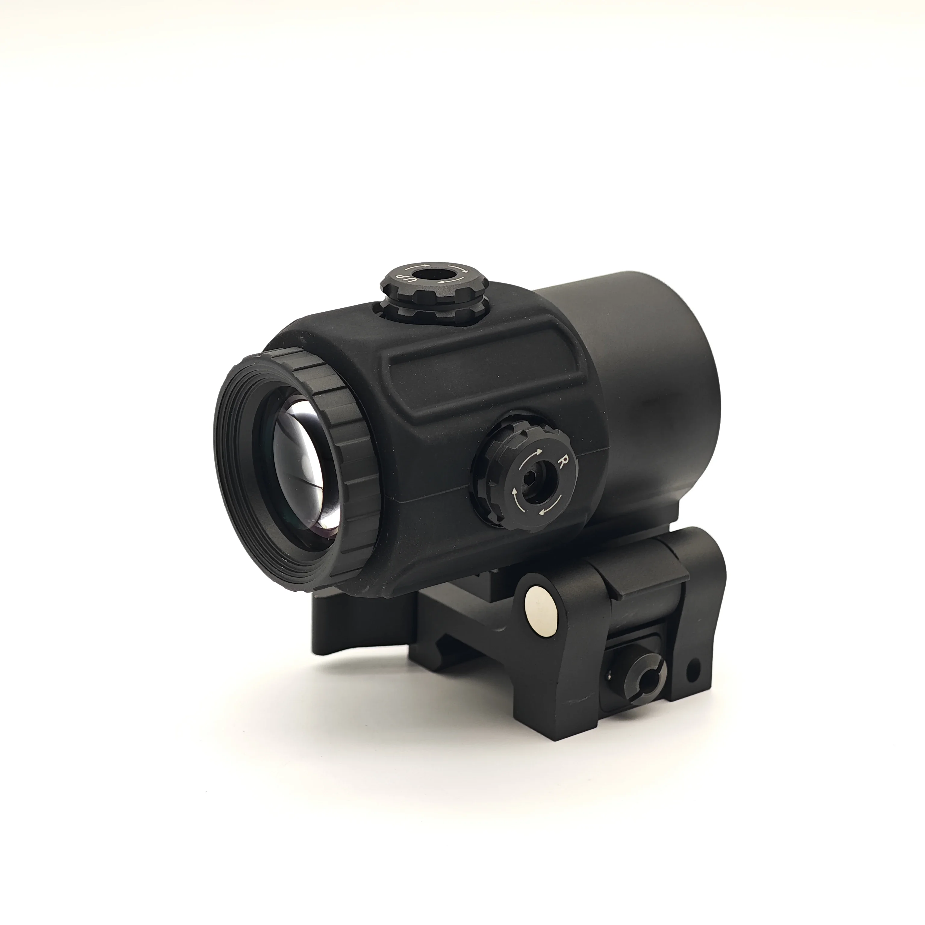 

Tactical Airsoft G43 Micro 3X Folding Side Flip Magnifier FDE W/Quick Combo Hunting Amplify Mount G43.STSTAN Sight Black/Tan