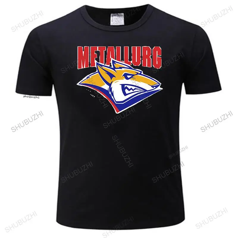 Funny Top Tees Mens Tshirt Mens luxury cotton T shirt Metallurg Magnitogorsk KHL Russian Professional Hockeyer Tee-Shirt cool