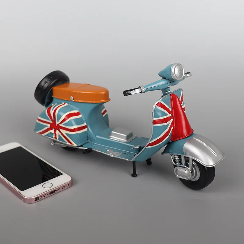 Motorfiets Model Creatieve Kleine Scooters Model Tank Simulatie Ambachten Desktop Raamdecoratie Europese Kleine Plaats Gift