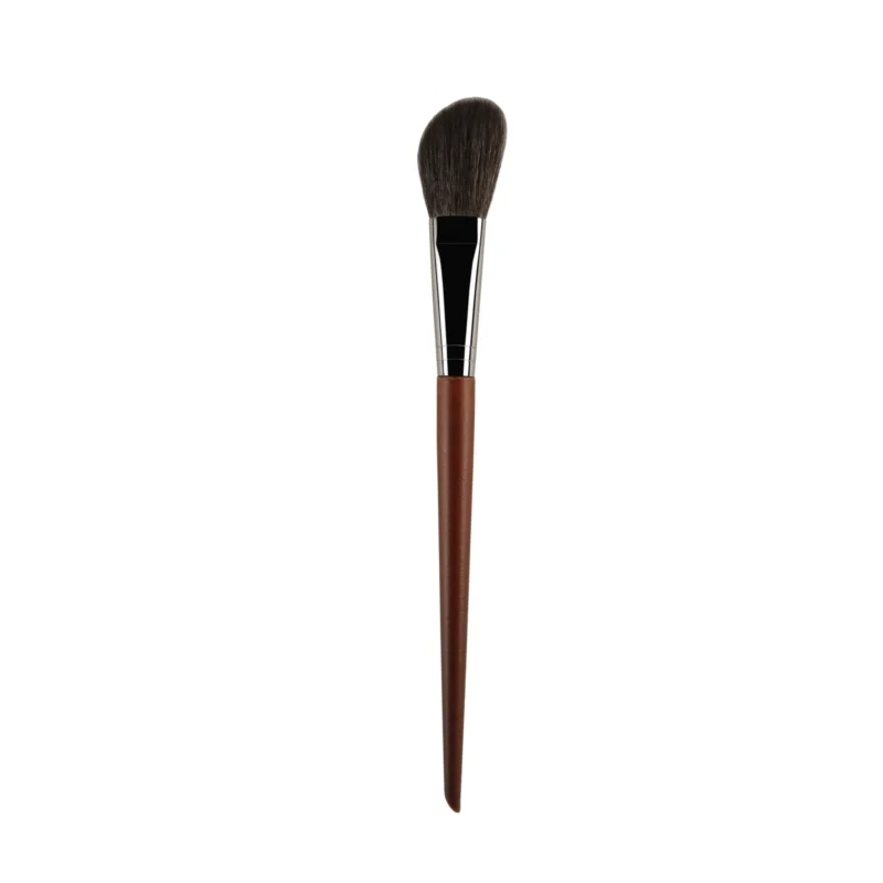 Mydestiny Makeup diagonal powder blusher Brush- Wooden Handle Series-Goat&Synthetic Hair Brushes Beginer Makeup Tools-Cosmetic