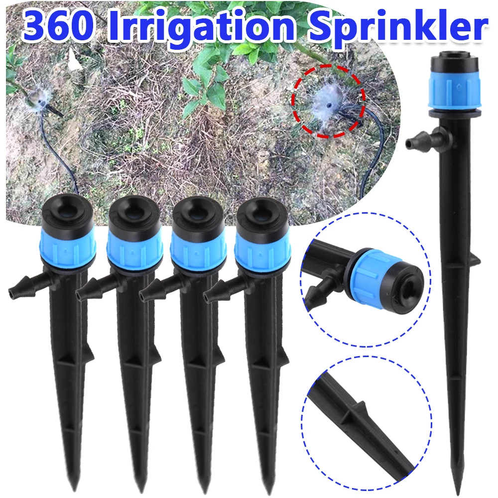 

10pcs 360 Sprinklers Irrigation Garden Spray Dripper Automatic Watering Plants Watering Nozzle for Garden