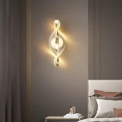 Nordic LED Wall Lamp Living Room Indoor Lighting Originality Lamps Home Decoration Aisle Modern LED Acrylic Bedside Wall Light