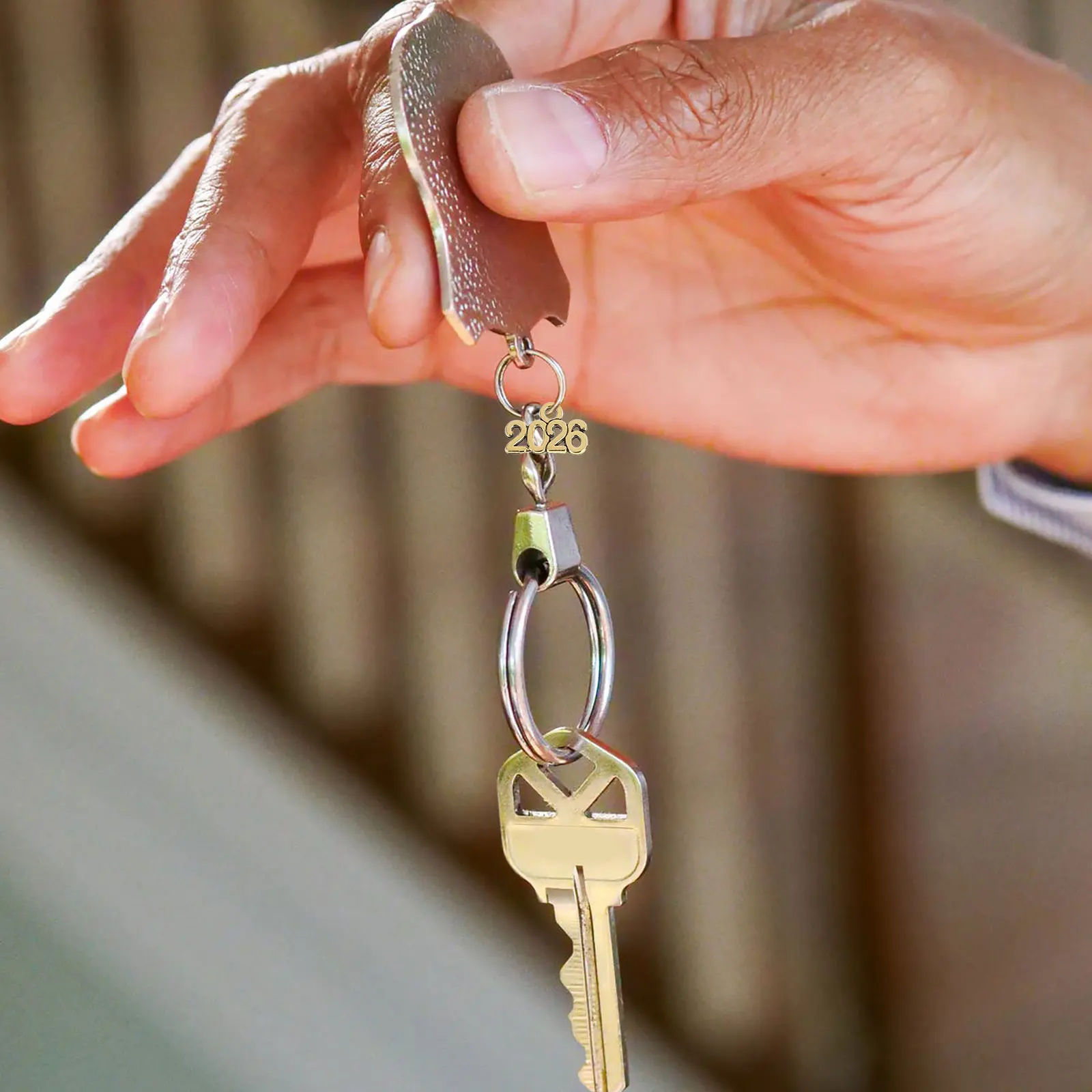 

120pcs Keyring Pendant Diy Keychain Alloy Jewelry Decorative Pendants Supplies Rings Charm Accessories 2026 Commemorative Party