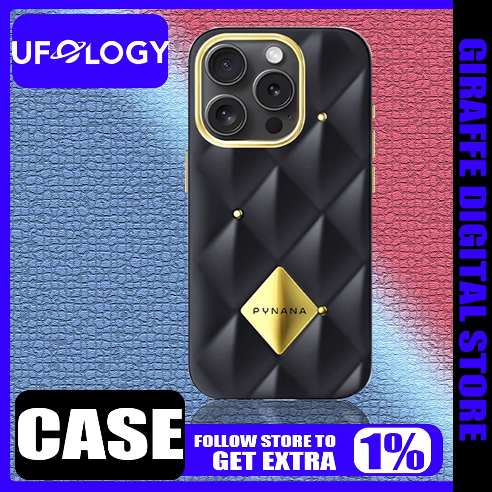 

UFILOGY Fei Nana Case Cover iPhone16Promax Case Diamond Grid Pattern iPhone15Promax Customized Anti-drop Fashion
