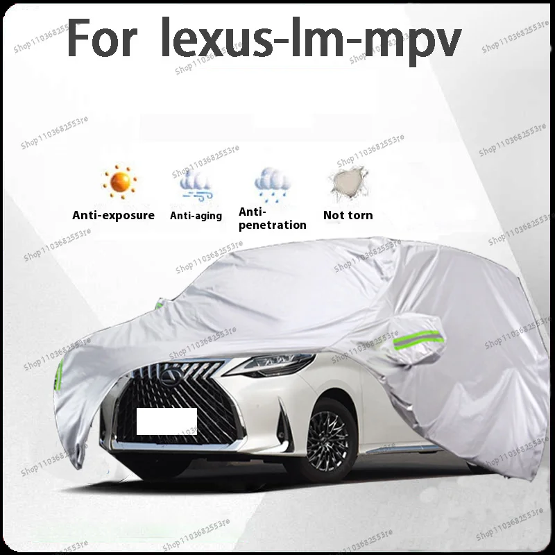 

For Lexus LM Fit Car Cover - Waterproof, Dustproof, Sunshade (UV), Snowproof | Silve Full Cover with All-Day Protection