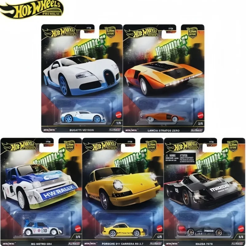 

Hot Wheels New Premium Car Culture Hammer Drop Boys Toys 1:64 Diecast Mg Metro Collectible Vehicles Models For Holiday Gifts