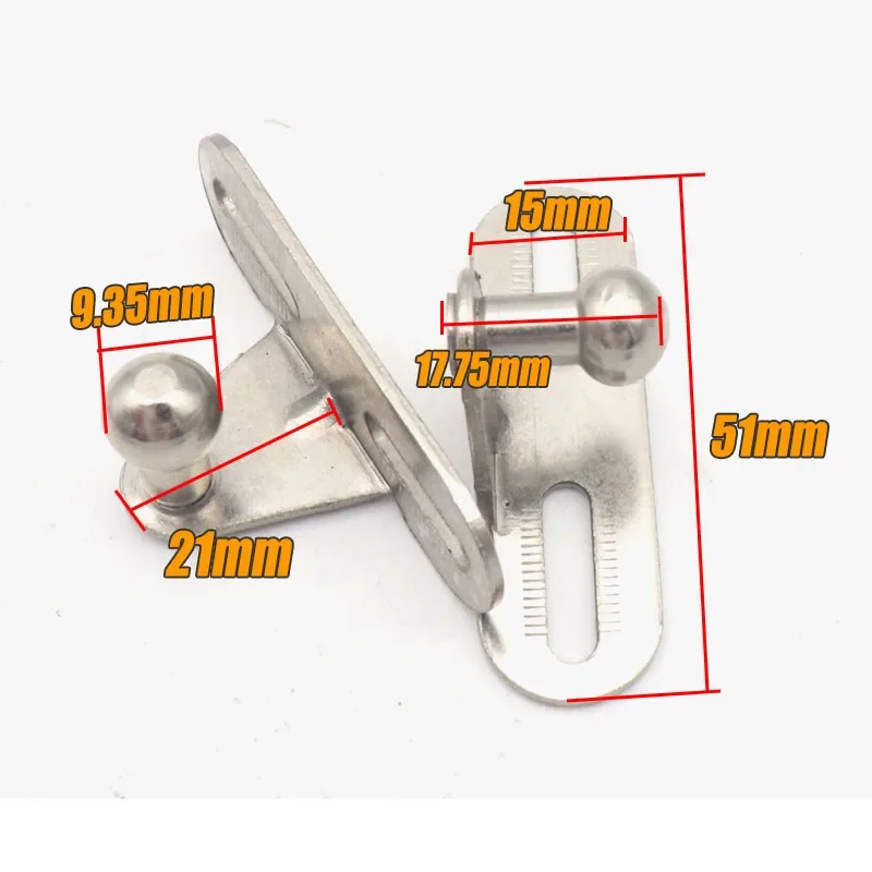 Car M6 M8 Boot Bonnet Gas Strut End Fitting Ball Pin Joint Valve Spring Holders Front Rear Lift Support Rod Car Accessories X2